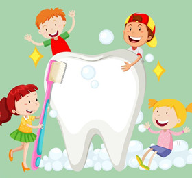 托班健康教案《白牙与黑牙》 了解刷牙的重要性