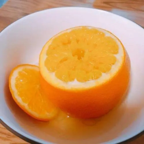 盐蒸橙子
