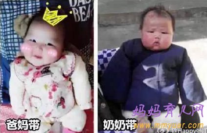 一组图告诉你妈妈带孩子和奶奶带孩子的区别